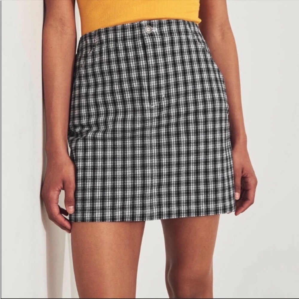 Hollister Ultra High Rise Plaid Skirt